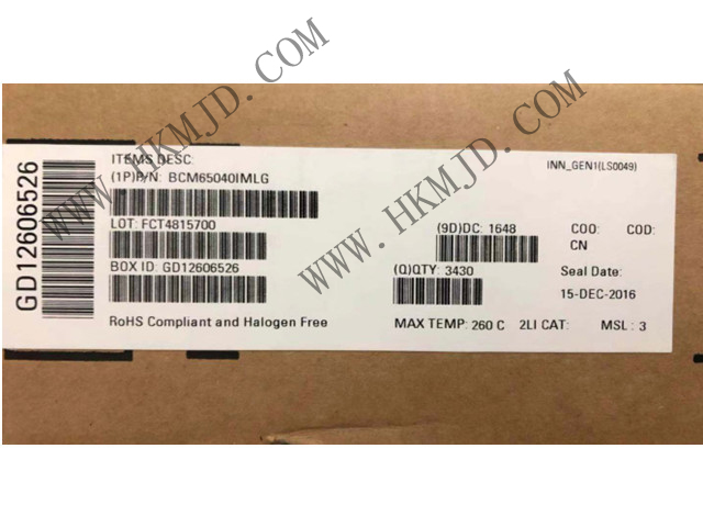 BROADCOM BCM65040 BCM65040IMLG 接口 - 驅(qū)動(dòng)器，接收器，收發(fā)器