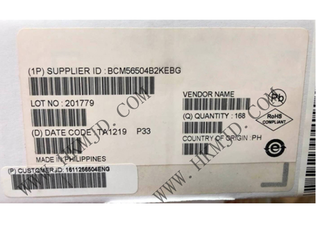 以太網(wǎng) IC BCM56504B2KEBG 24端口GbE多層交換機(jī)，帶4個(gè)10GbE/HiGig+?端口