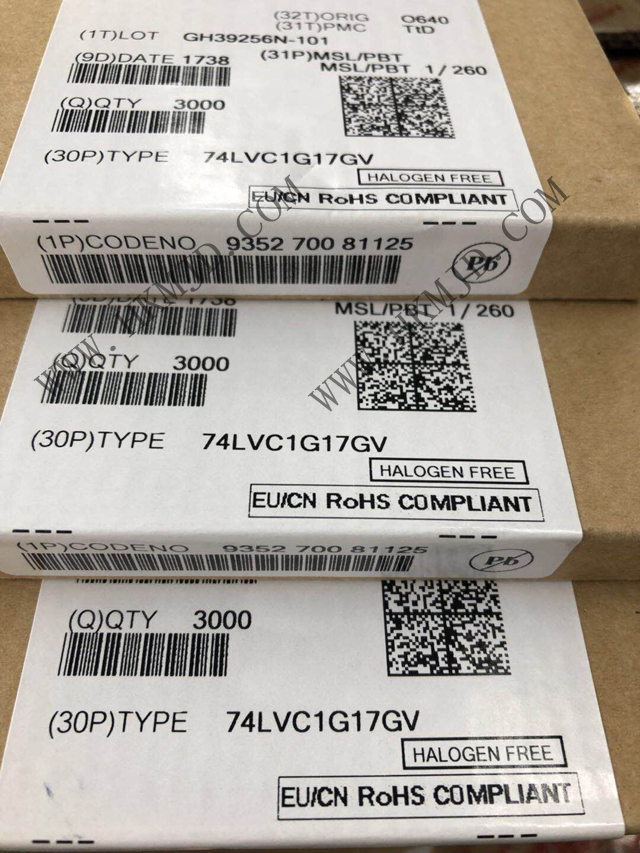 NXP 74LVC1G17GV 邏輯緩沖器，驅(qū)動器，接收器，收發(fā)器