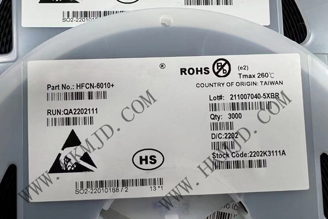 Mini-Circuits濾波器 HFCN-6010+ LTCC 高通濾波器，6300 - 15000MHz