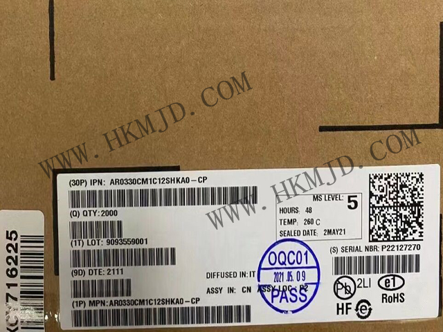 【分銷onsemi】AR0330CM1C12SHKA0-CP CMOS 圖像傳感器，300 萬像素，1/3 英寸