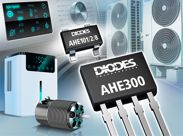 Diodes 公司推出先進(jìn)的銻化銦霍爾器件傳感器，適用于旋轉(zhuǎn)和電流檢測產(chǎn)品應(yīng)用