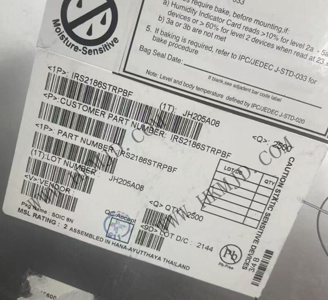 [供應] IRS2186STRPBF（英飛凌）600V，EiceDRIVER? 高壓側和低壓側柵極驅動器 IC