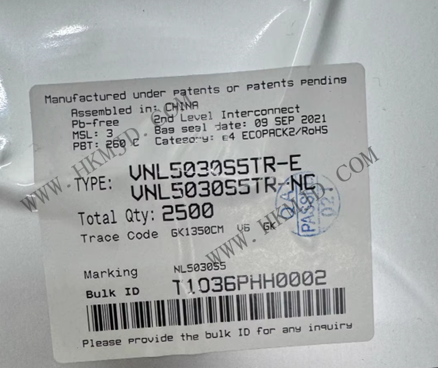 VNL5030S5TR - OMNIFET III 全面保護(hù)低側(cè)驅(qū)動器 - 意法半導(dǎo)體