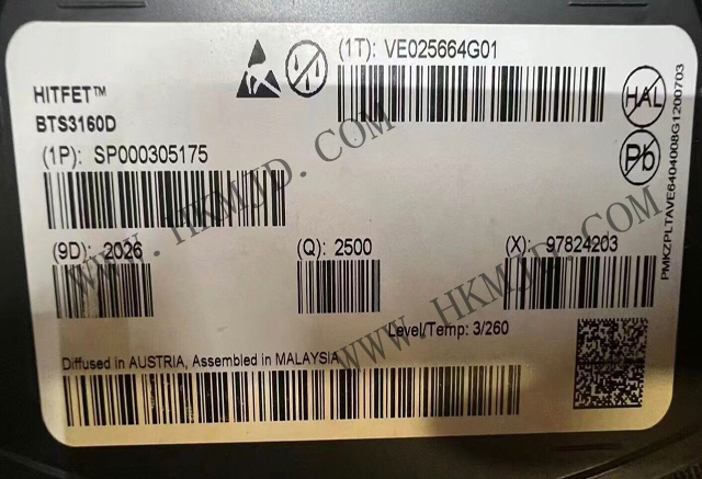 供應(yīng) 英飛凌 BTS3160D 單通道智能低側(cè)功率開(kāi)關(guān)，帶保護(hù)功能