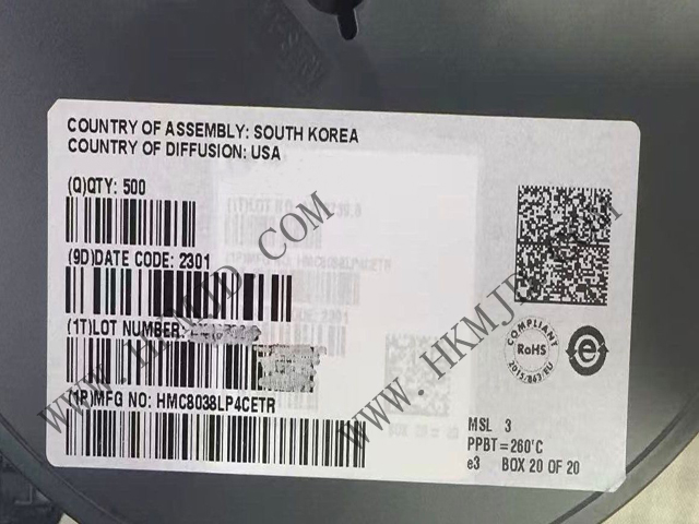 供應ADI開關芯片 HMC8038LP4CETR：高隔離度SPDT射頻開關，0.8dB超低插損