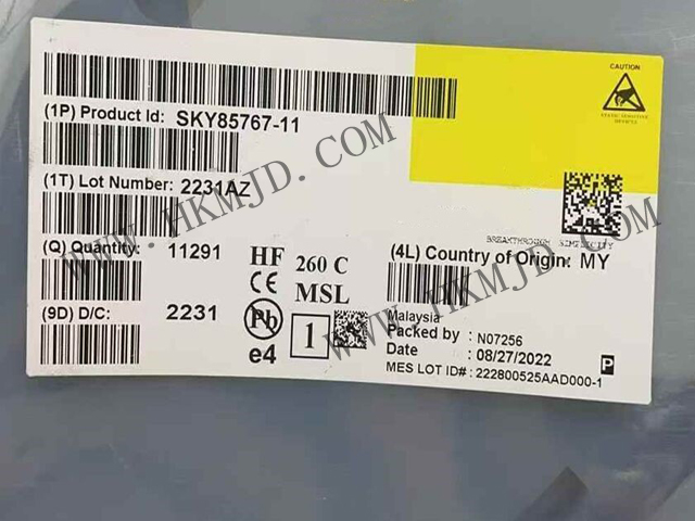 現(xiàn)貨供應(yīng)【SKY85767-11】高性能WiFi 6前端模塊（FEM），34.5dB高增益