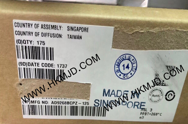 ADI AD9268BCPZ-125 一款雙通道、16位、125 MSPS模數(shù)轉(zhuǎn)換器(ADC)